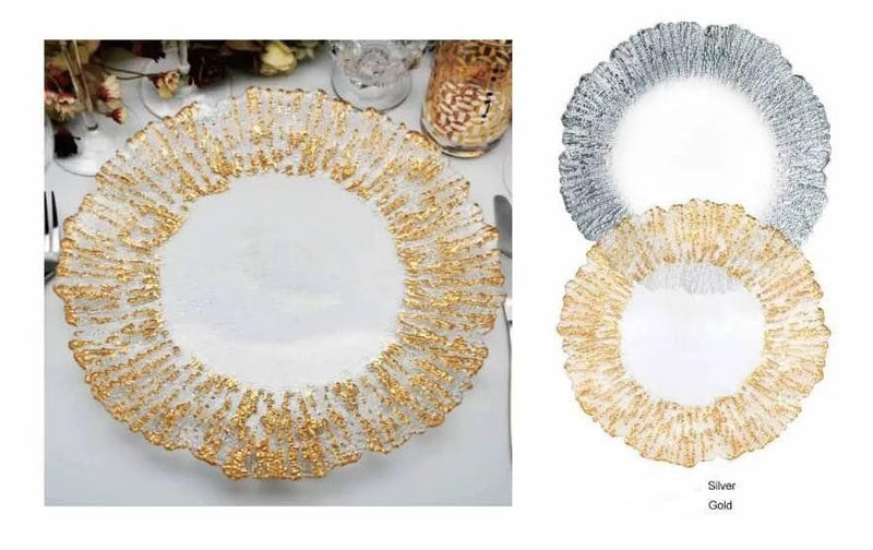 Dining Glass Charger plates