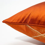 Orange Gold Diamond Pattern Luxury Cushion Cover