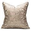Gold and white mottled Pattern Jacquard cushion cover