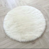 Faux Fur Circular Rug 100 cm