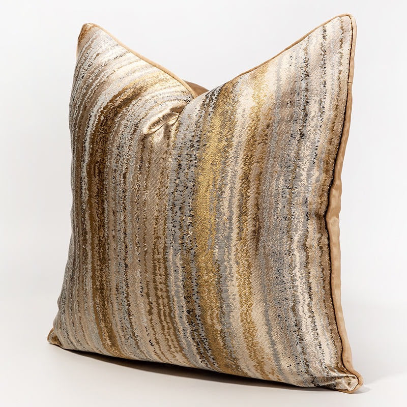 Golden Grey Marble Texture Luxury Cushion Cover