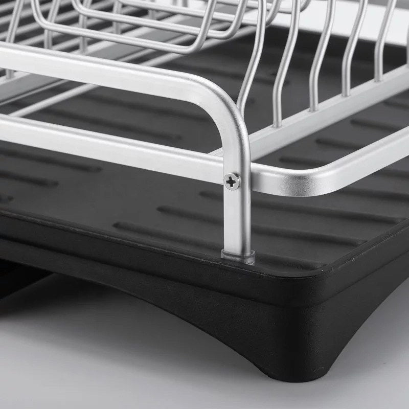Double layer aluminum dish rack